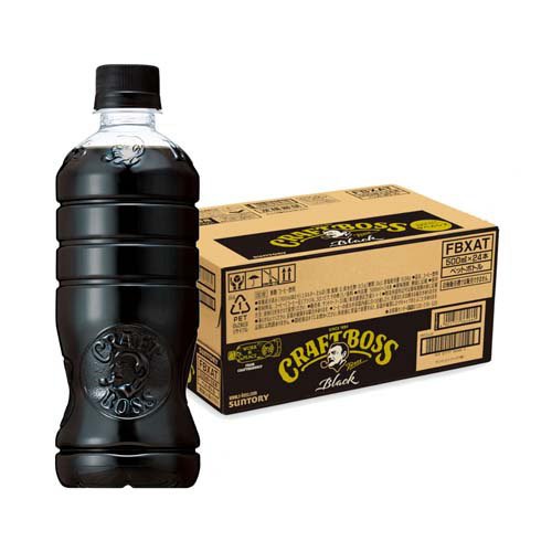 クラフトボス ブラック ラベルレス(500ml*24本入)