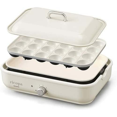 楽天市場】アイリスオーヤマ IRIS ricopa グリルなべ2枚プレート