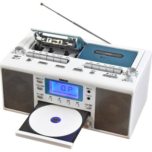 KOIZUMI - 新品コイズミ ダブルラジカセ シルバー SAD-1233／S(1台)　マイク付属 Amazon.co.jp: コイズミ(Koizumi) ラジカセ SAD-1233 : 家電＆カメラ