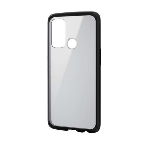 ELECOM OPPO Reno5 A ハイブリッド ケース TOUGH SLIM LITE フレームカラー ブラック PM-O212TSLFCBK