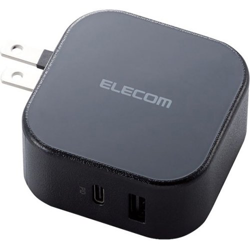 エレコム USB コンセント PD 充電器 20W USB-C *1ポート USB-A*1ポート MPA-ACCP20BK(1個)