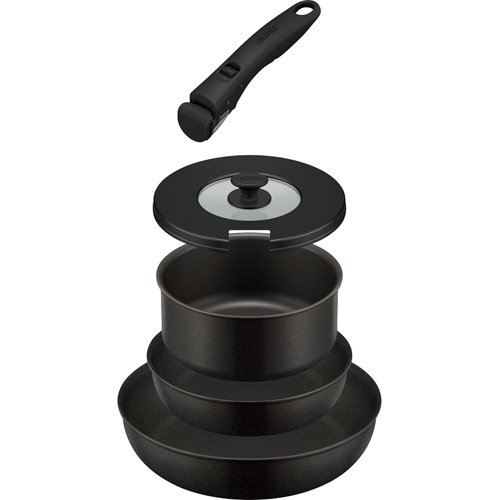サーモス 取っ手のとれるフライパン 5点セットAB ブラック KSA-5B BK(1セット)