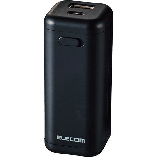 エレコム モバイルバッテリー 乾電池式 ケーブル付 黒 DE-KD02BK(1個)