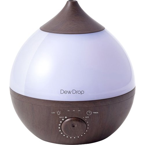 上部給水式 アロマ加湿器 デュードロップ L ダークウッド(1台)