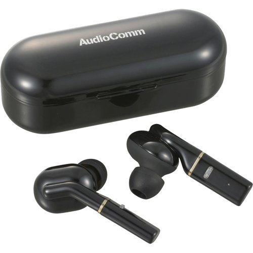 楽天市場】オーム電機 AudioComm ANC 完全ワイヤレスイヤホン ブラック