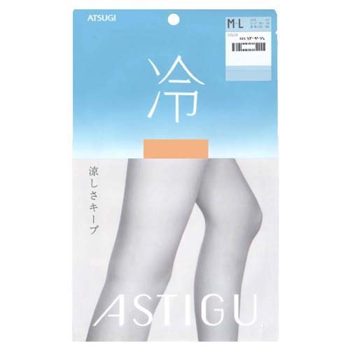 アスティーグ ストッキング 冷 涼しさキープ M-L シアーベージュ(1足)