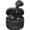 エレコム ワイヤレスイヤホン Bluetooth セミオープン 超小型 ブラック LBT-TWS11BK(1個)