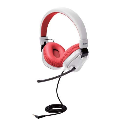 エレコム ゲーミングヘッドセット 有線 子供用 グレー*レッド HS-KDGM01TGY(1セット)