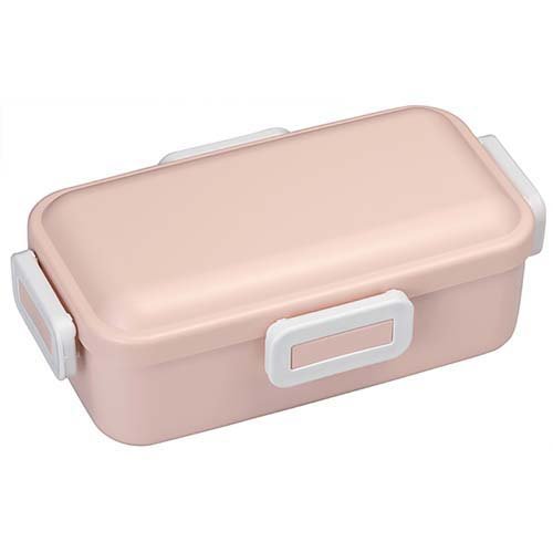 スケーター 弁当箱 530ml 1段 食洗機 レンジ対応 日本製 4点ロック おかずがつぶれにくいドーム型ふた 女子 大人 skater PFLB6AG くすみカラー 無地