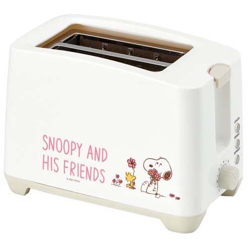 SNOOPY ポップアップトースター ETS1-566400 小型 縦型 パン焼き器 食パン トースト コンパクト キャラクター 家電 おしゃれ かわいい スヌーピー ピーナッツ ス