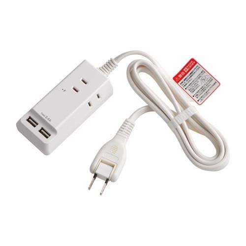 エルパ(ELPA) 電源タップ AC 3個口 USB×3 コード長1. 5m 雷ガード WL-2215SU(1個)