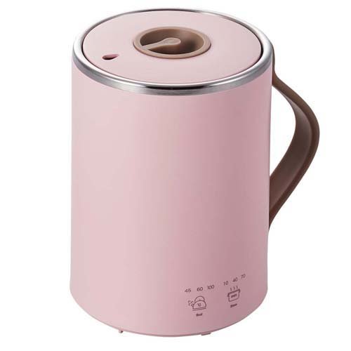 マグカップ型電気鍋 COOKMUG 350ml ピンク 煮込み／湯沸かし／保温(1個)