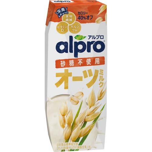 アルプロ たっぷり食物繊維 オーツミルク 砂糖不使用(250ml*18本入)