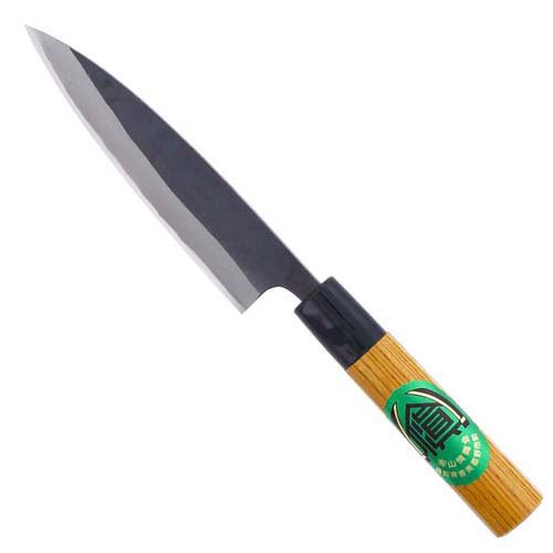 山慎商会 和ペティ包丁 土佐ブラック 柄付 カバー付 箱入 135mm(1本)