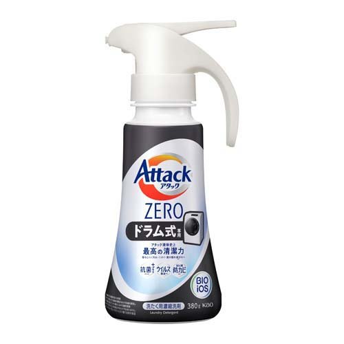 アタックZERO 洗濯洗剤 ドラム式専用 ワンハンド 本体(380g)