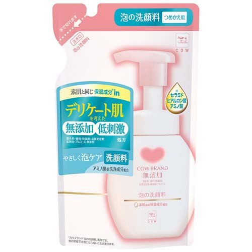 牛乳石鹸 カウブランド 無添加泡の洗顔料 詰め替え用 140ml