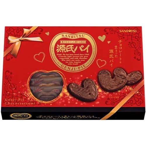 楽天市場】三立製菓 源氏パイ チョコ包みギフトBOX(14枚入) | 価格比較