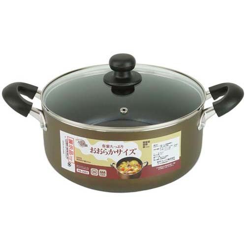 おおらか鍋 IH対応 両手鍋 24cm RB-2503(1個)