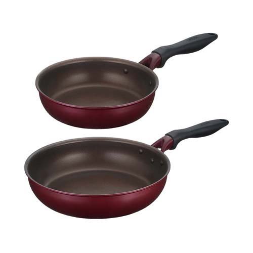 【企画品】サーモス デュラブルシリーズ フライパン KFH 2点セット レッド KFH-SET2-A R