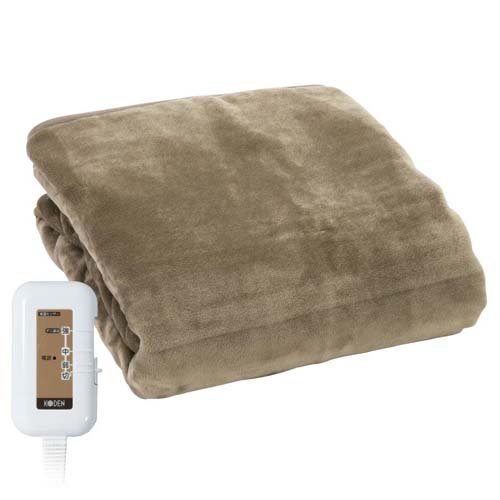 コウデン 電気かけしき毛布 消臭 グレイジュ CWB802R-HD(1枚)