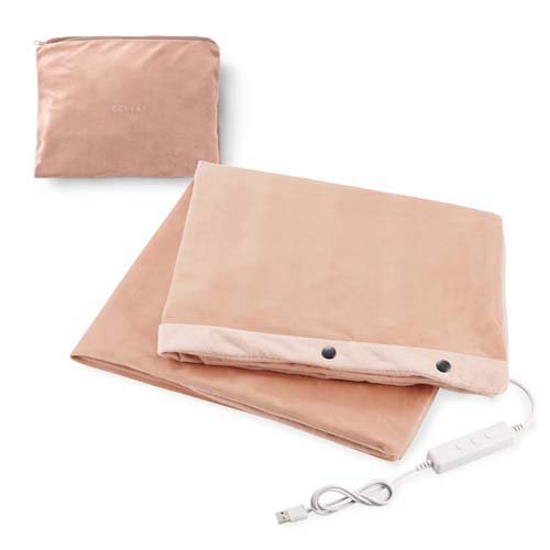 エレコム ブランケットウォーマー 電熱 モーヴブラウン(1個)