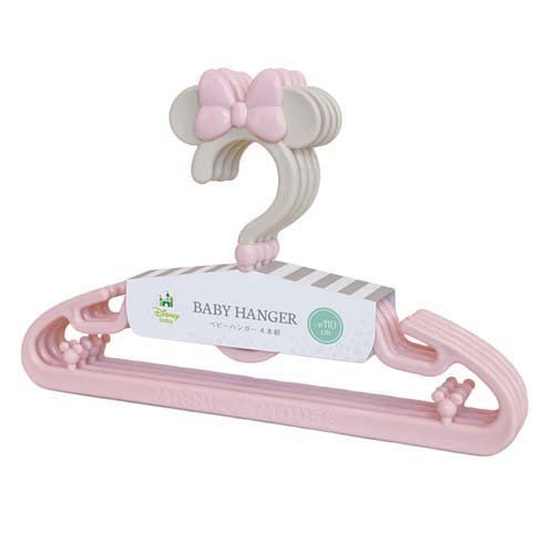 ミニーマウス ベビーハンガー(4本入)
