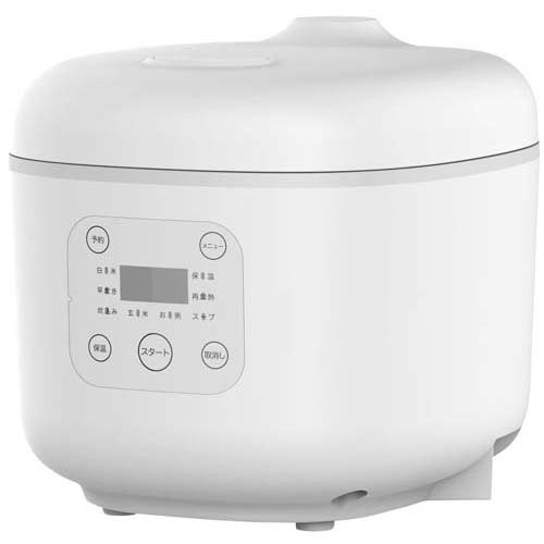 ルームメイト コンパクト炊飯器 OKOMEDAKI ホワイト RM-204H WH(1台)