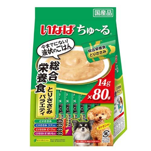 いなば ちゅ～る 総合栄養食 とりささみバラエティ(14g*80本入)
