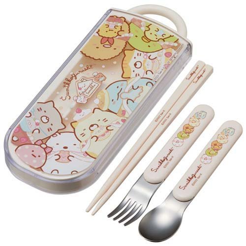 銀イオン抗菌 子供用 トリオセット 箸 スプーン フォーク すみっコぐらしおかし屋さん(1セット)