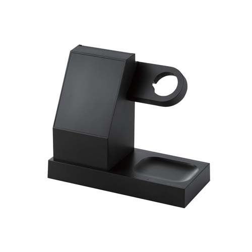 エレコム(ELECOM) W-MS06BK ブラック iPhone/AppleWatch/AirPods対応 マグネット式 ワイヤレス充電器 7.5W