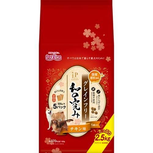 JPスタイル 和の究み 小粒 グレインフリー チキン味 1歳から(2.5kg)