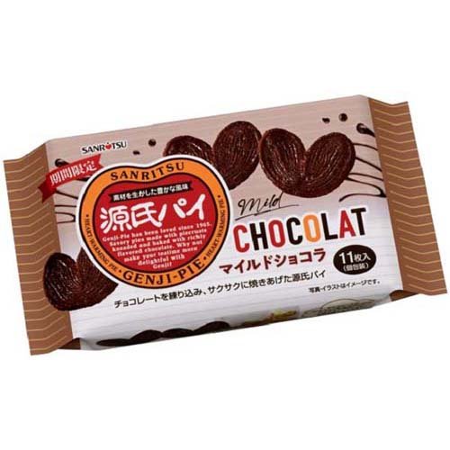 楽天市場】三立製菓 源氏パイ 練り込みチョコ(14枚入) | 価格比較
