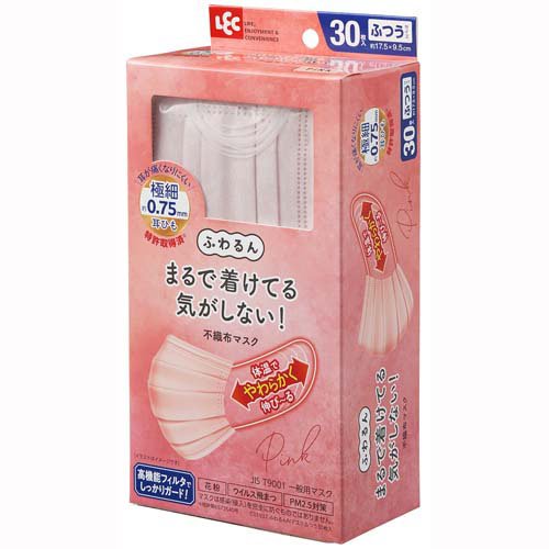 楽天市場】レックケミカル ふわるん 不織布マスク SWEET 3色 特許取得
