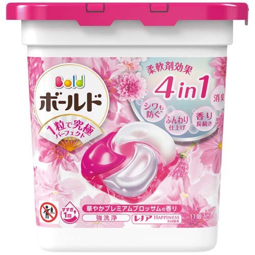 ボールド 洗濯洗剤 ジェルボール4D プレミアムブロッサム 本体(11個入)