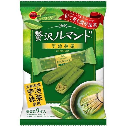 楽天市場】ブルボン ブルボン 贅沢ルマンド 宇治抹茶ラテ(9本入