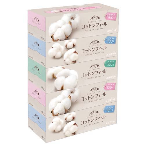 大王製紙 エリエール コットンフィールティシュー 150組5P