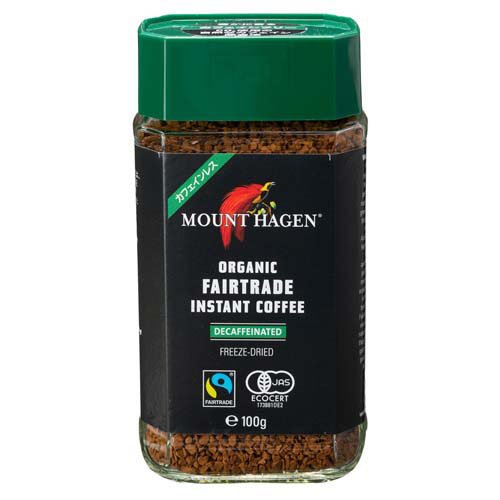 マウントハーゲン オーガニックフェアトレード カフェインレス インスタントコーヒー(100g)
