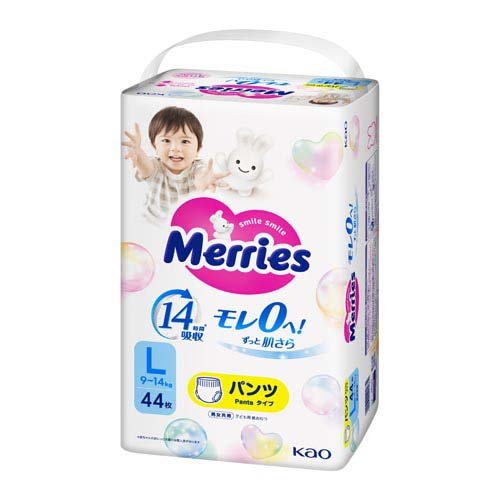 花王 メリーズパンツ エアスルー L44枚×3個 パンツタイプ まとめ買い 紙おむつ |  メリーズ パンツ