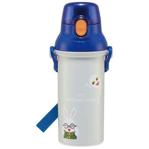 水筒 直飲み プラスチック 大容量 480ml めがねうさぎ(1本)