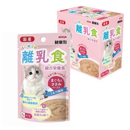 国産 健康缶パウチ はじめての離乳食 まぐろとささみペースト(40g*12袋入)
