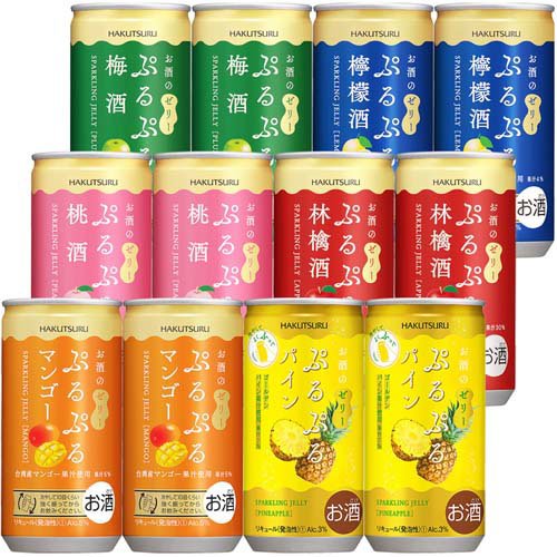 白鶴酒造ぷるぷるシリーズアソート 6種 12本入(1セット)