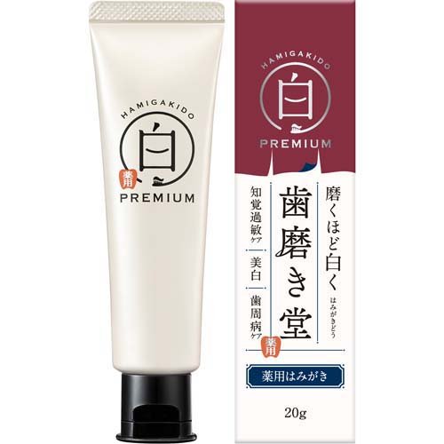 歯磨き堂 薬用ホワイトニング ペースト プレミアム トライアル(20g)