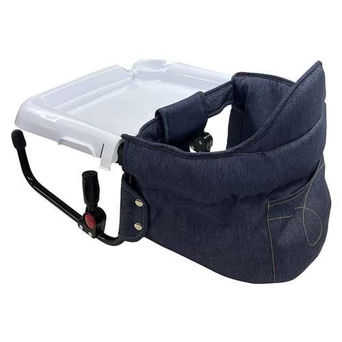 ベビーチェアトレー付き テーブルチェア デニム(1台)