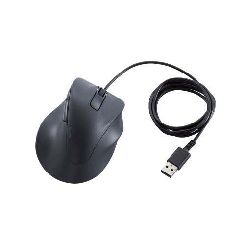 ELECOM 静音 有線マウス EX-G 5ボタン Mサイズ M-XGM30UBSKBK