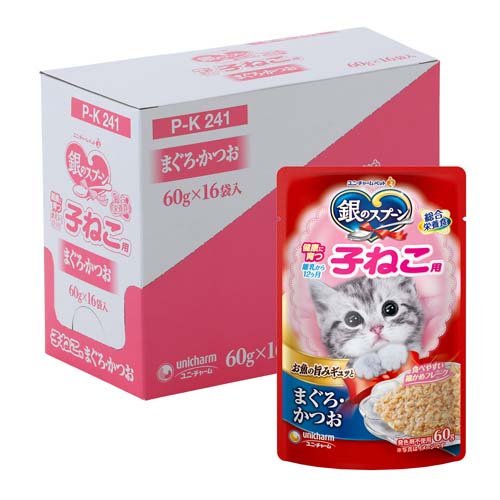 楽天市場】ユニ・チャーム 銀のスプーン パウチ 健康に育つ子ねこ用