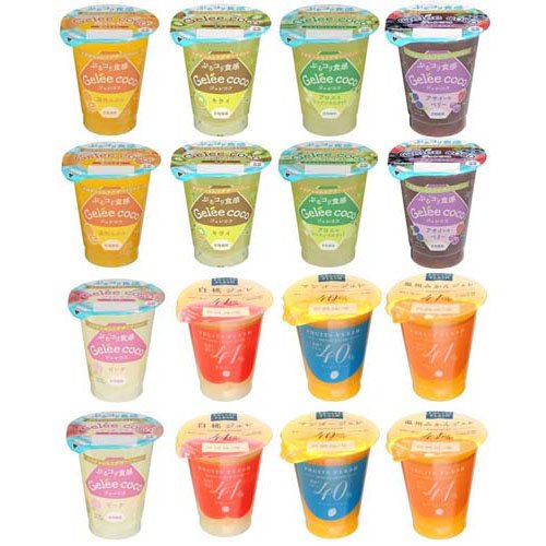 ジュレココ＆フルーツフレッシュゼリー 8種16食アソート(1セット)