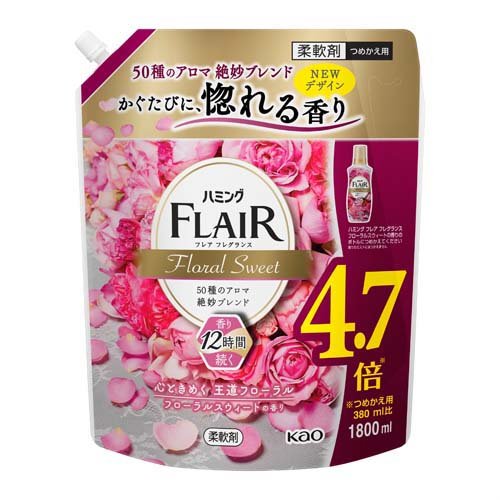 フレアフレグランス 柔軟剤 フローラル&スウィート 詰め替え ウルトラジャンボ(1800ml)