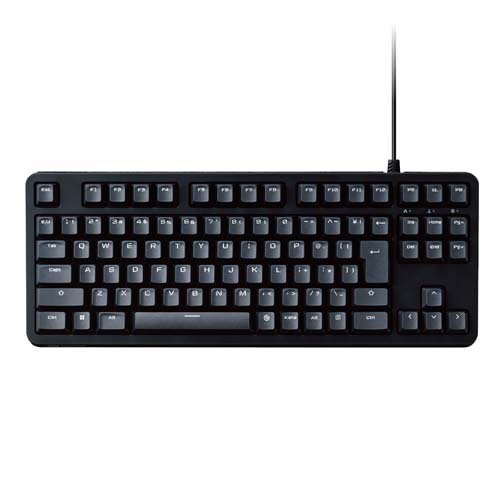 エレコム ゲーミングキーボード 有線 メカニカル(青軸／クリッキー)ブラック(1個)