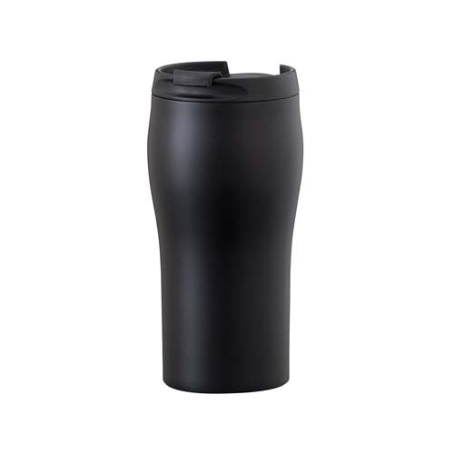 フタ付真空カフェタンブラー 350ml ブラック AFTZ-350BK(1個)