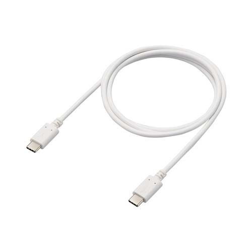 エレコム タイプC ケーブル Type C to C 1m PD 60W対応 RoHS指令準拠 ホワイト(1個)